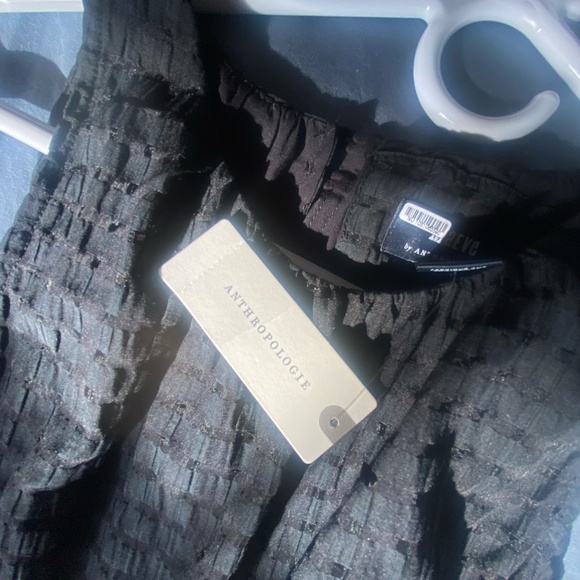 Textured A-Line Dress, Brand New, Size M, Black, Anthropologie - Picture 7 of 9